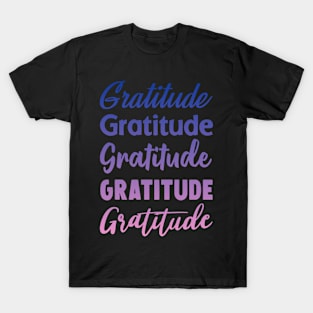 T-shirt Gratitute Color T-Shirt